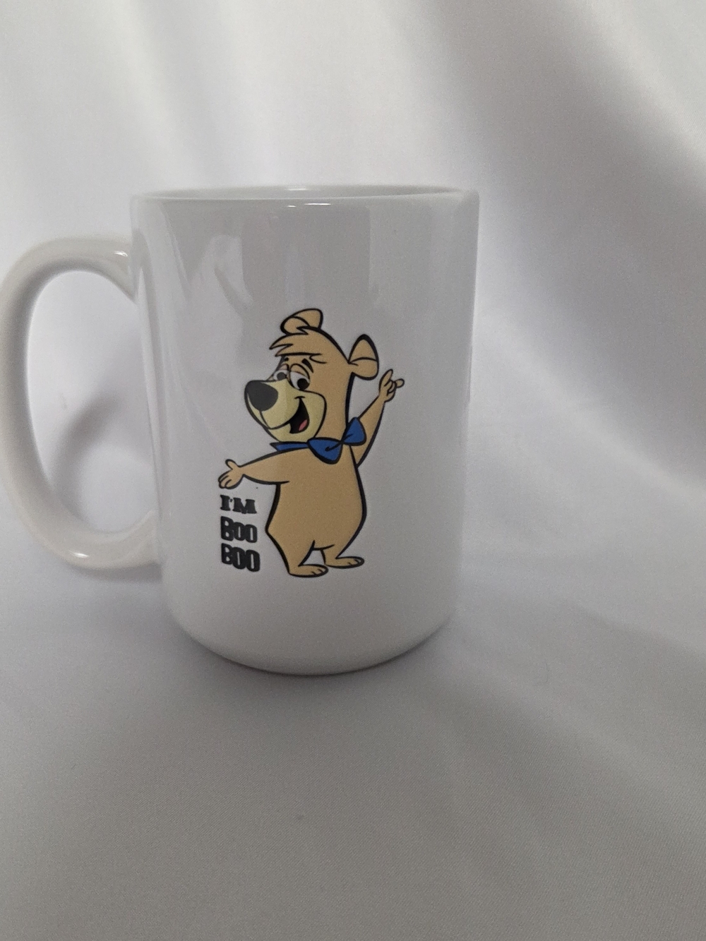 White Ceramic Yogi Bear Boo Boo Mug‎